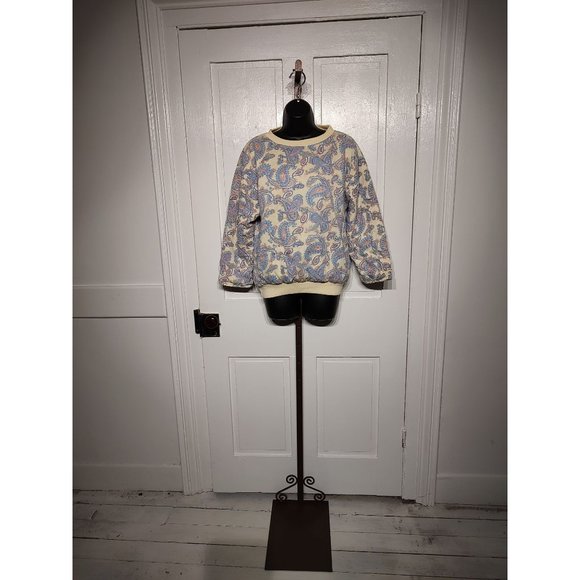 Pre-2000's  Quilted Paisley Reversible Sweater - Picture 1 of 8
